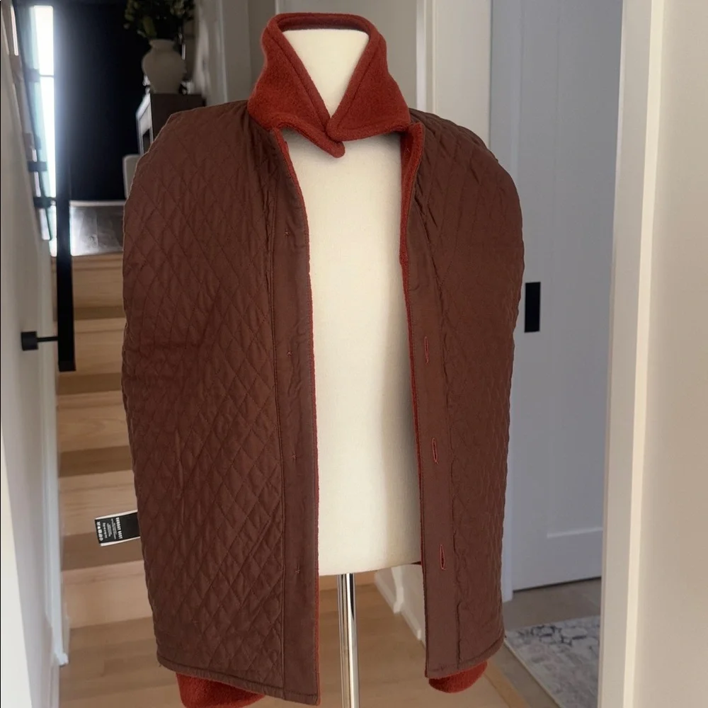 ARITZIA Sunday Best Sky Wool Terracotta Utility Shirt Jacket M - Picture 5 of 8